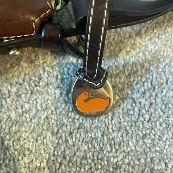 Dooney & Bourke Chocolate Brown Leather Hobo Bag - Picture 3 of 11